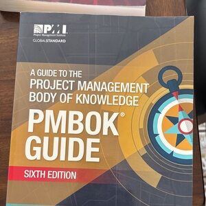 PMBOK Guide Sixth Edition - PMI Project Management Book - Gold & Blue Cover